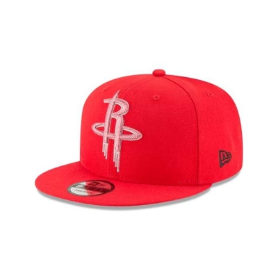 Red Houston Rockets Hat - New Era NBA Squad Twist 9FIFTY Snapback Caps USA2439651